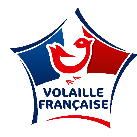 Logo officiel volaille française avec couleur Bleu Blanc et rouge